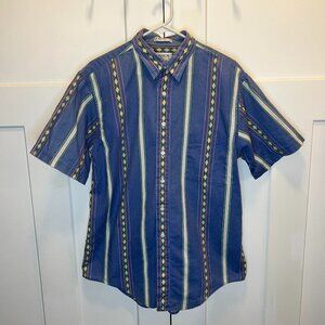 Arrow Sport Egyptian Button-Down Short Sleeve Men's Size Medium